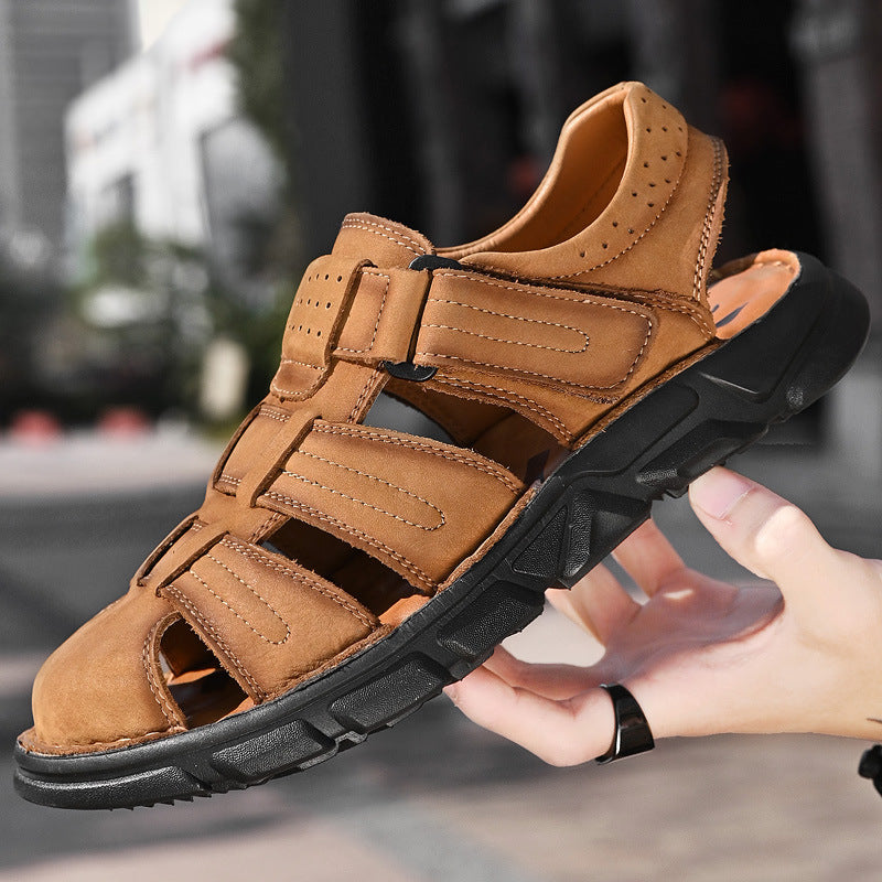 Herren bequeme Sandalen aus hochwertigem Leder Drune