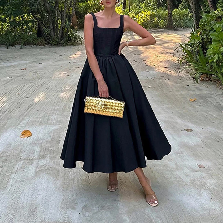 Damen Elegantes Ballkleid mit schmalem Oberteil und weit schwingendem Rock Drune