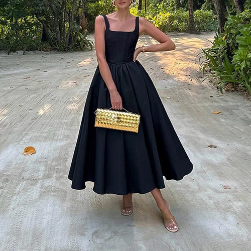 Damen Elegantes Ballkleid mit schmalem Oberteil und weit schwingendem Rock Drune