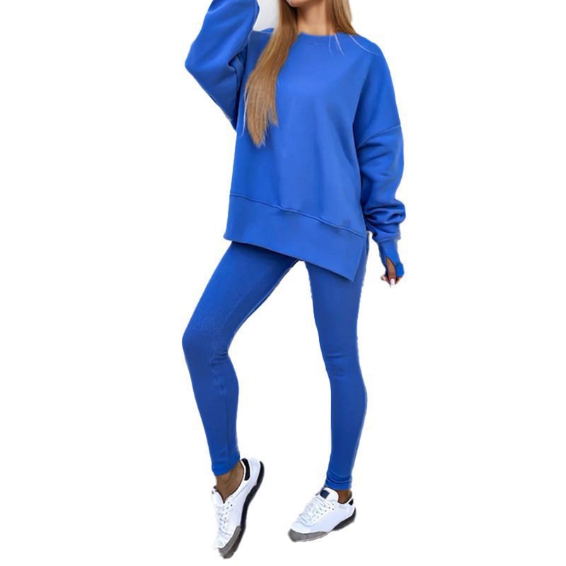 Damen Bequemes Oversized Sweatshirt mit lässigem Schnitt und passenden Leggings Drune