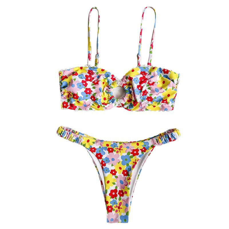 Damen Blumiger Bikini Drune