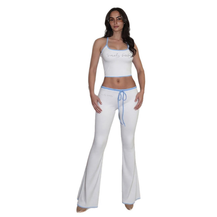 Damen Sportliches Zweiteiler-Set mit bra und weit geschnittener Hose Drune