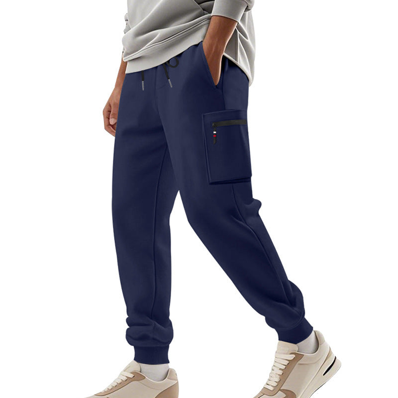 Herren Sportliche Jogginghose mit praktischen Seitentaschen und verstellbarem Bund Drune
