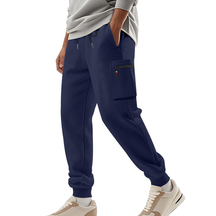 Herren Sportliche Jogginghose mit praktischen Seitentaschen und verstellbarem Bund Drune
