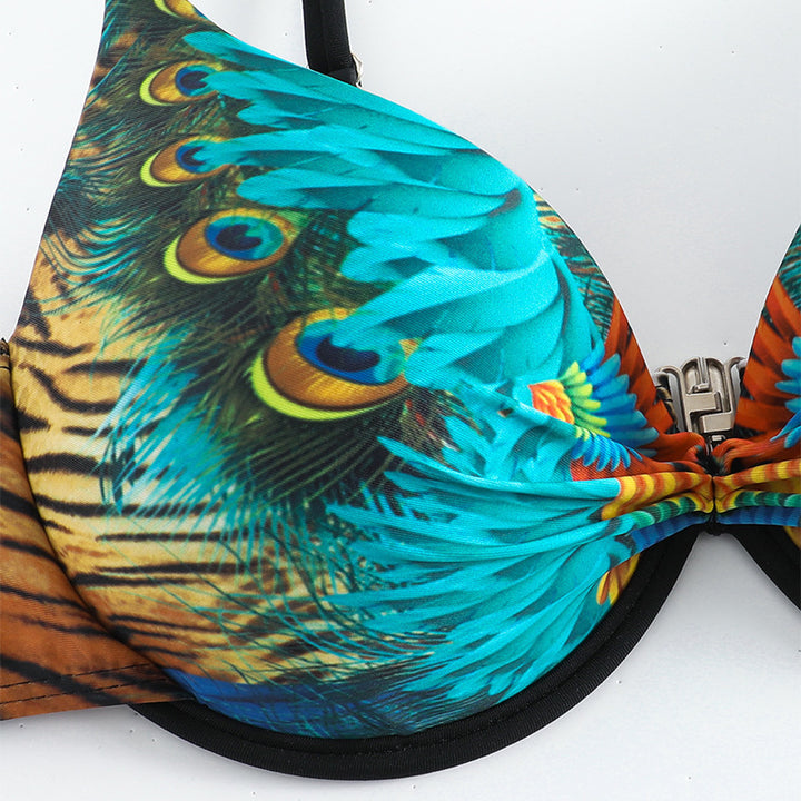 Damen aufregendes Bikini-Set mit exquisitem Muster Drune