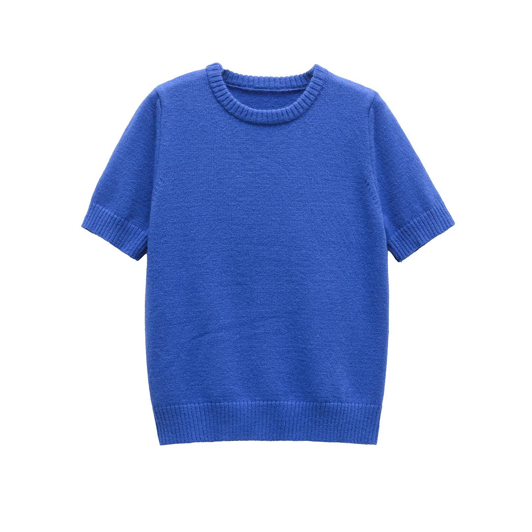 Damen Kurzarmpullover Drune