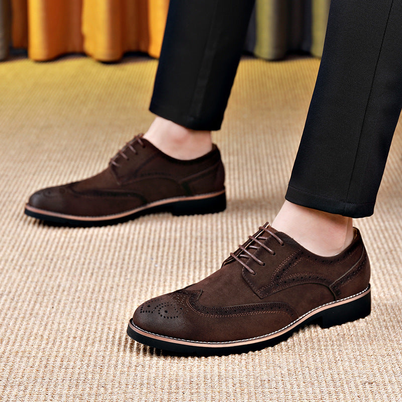 Herren Elegante und modische Brogueschuhe mit weichem Obermaterial Drune