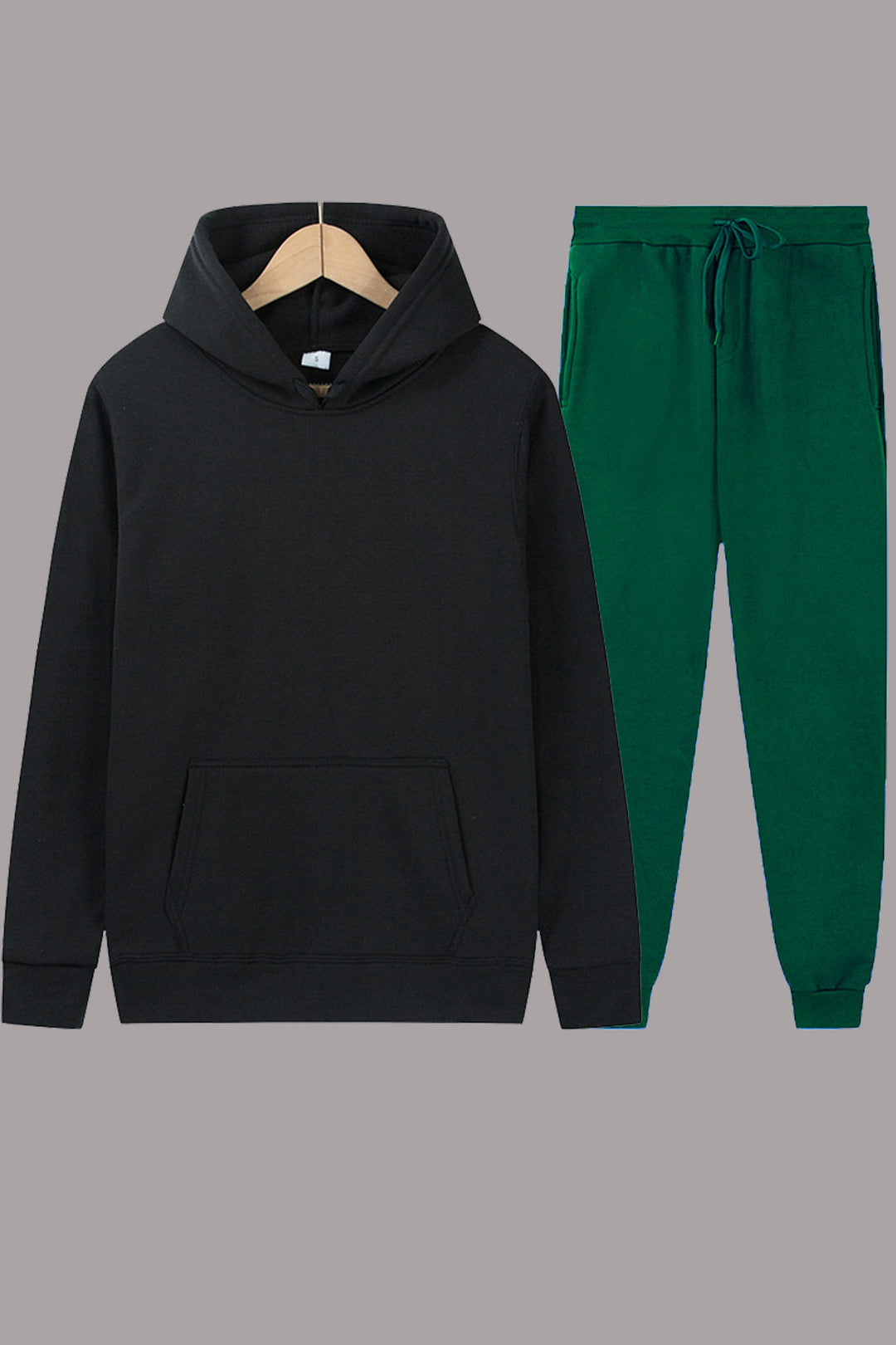 Damen sportliches Hoodie- und Jogginghosen-Set mit elastischem Bund und praktischen Taschen Drune