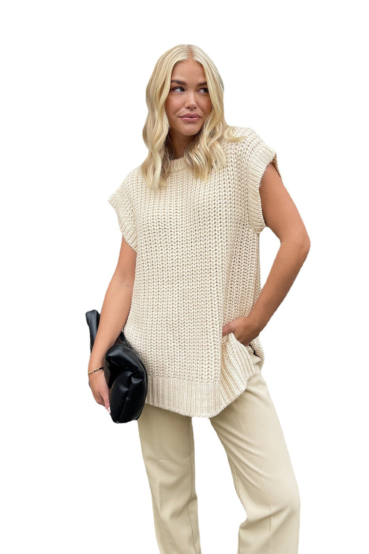 Damen Oversized Stricktop mit lässigem Schnitt Drune