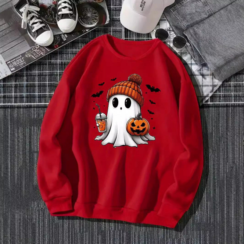 Damen Sweatshirt mit Halloween-Motiv Drune