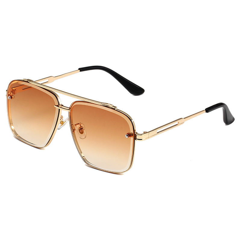 Drune | Doppelstrahl getrimmte Metallbox-Sonnenbrille