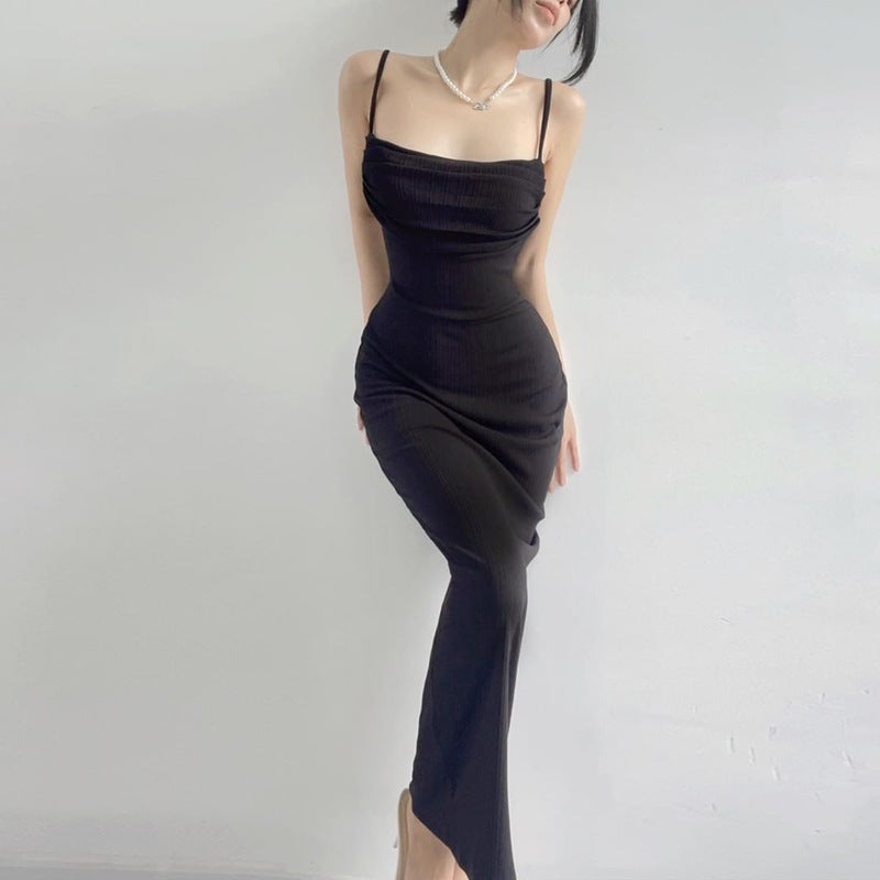 Damen Figurschmeichelndes Midi-Kleid mit dezentem Raffungseffekt Drune