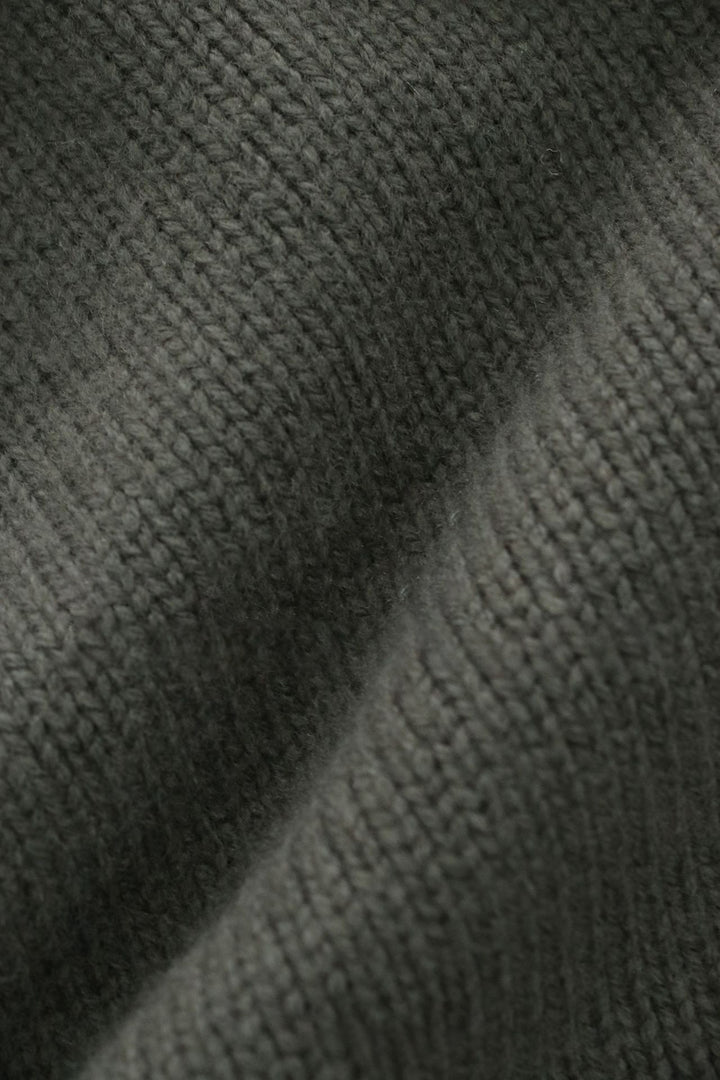 Damen Langärmliger Strickpullover mit hohem Kragen Drune