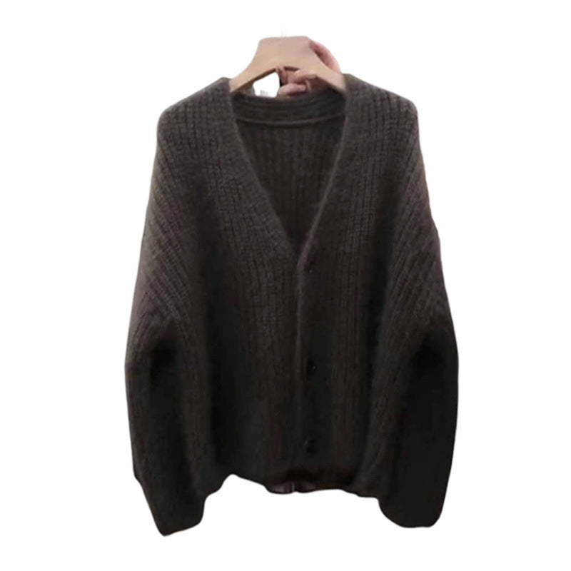 Damen kuscheliger Strickcardigan mit einzigartig weichem Material und praktischem Knopfverschluss Drune