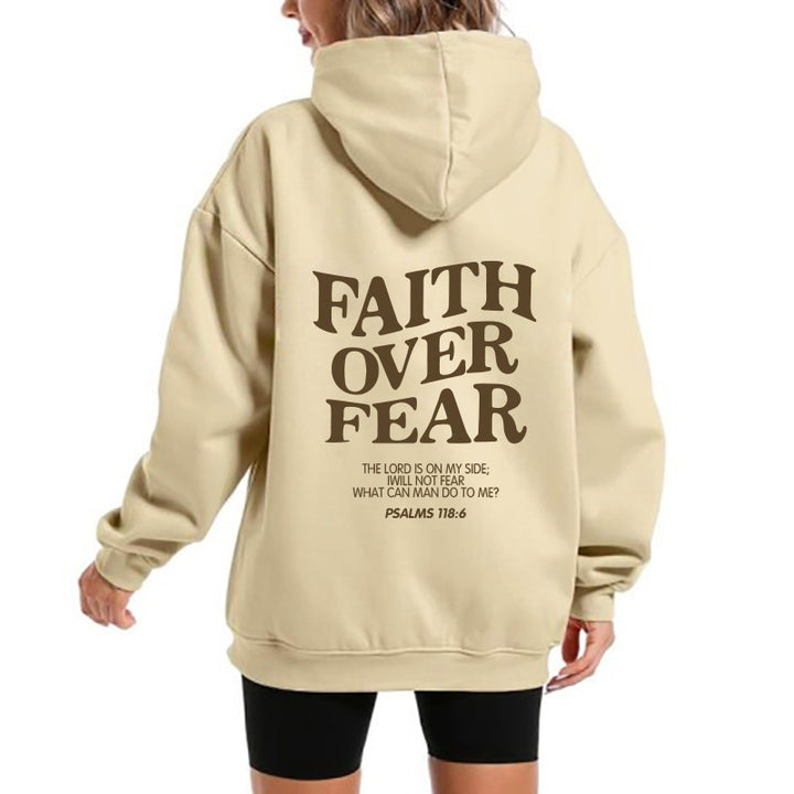 Damen Kapuzensweater mit motivierendem Schriftzug und bequemem Schnitt Drune