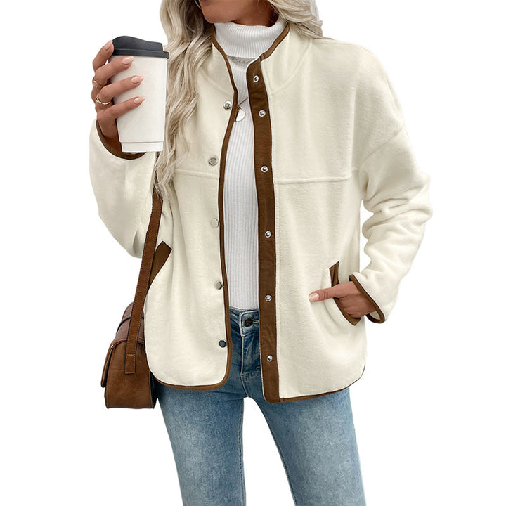 Damen Fleecejacke mit kontrastierenden Details Drune