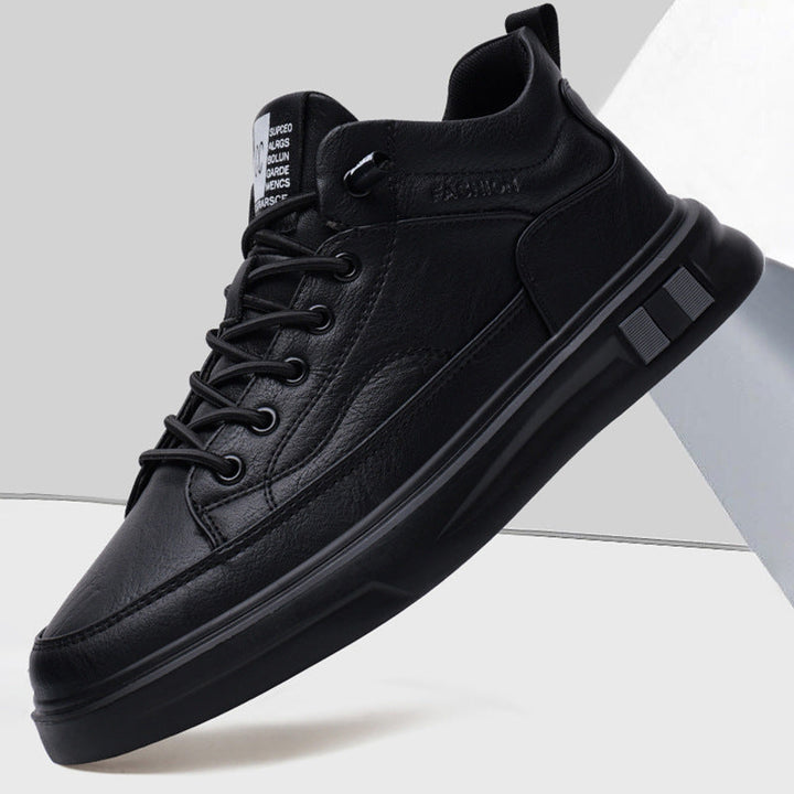 Damen Sportliche Ledersneaker mit atmungsaktiver Sohle Drune