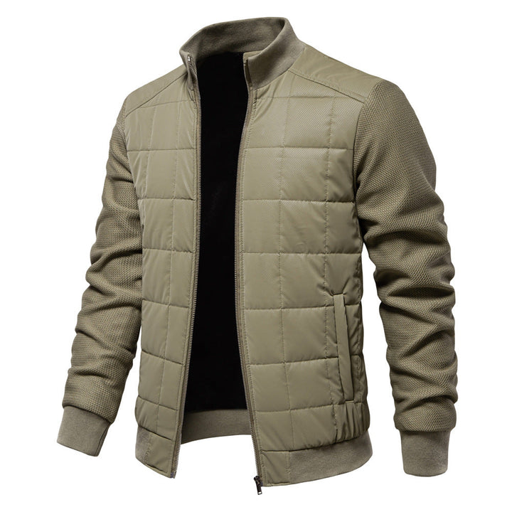 Drune | Herren Winter Steppjacke Mit Gerippten Bündchen Und Reißverschlussverschluss