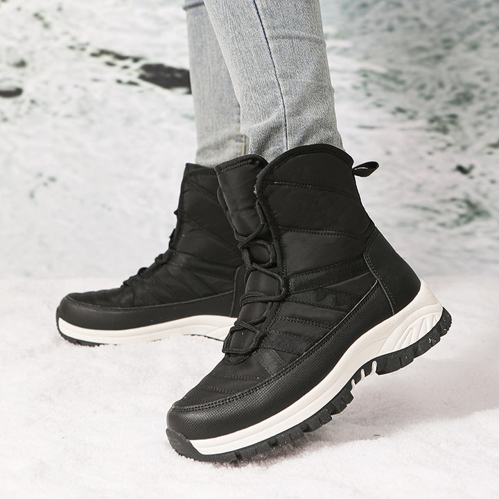 Damen Wasserdichte Winterstiefel mit isolierendem Futter und rutschfester Sohle Drune
