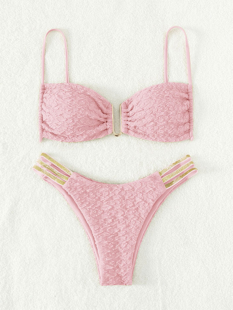 Damen Push-Up Bikini-Set mit elegantem eingearbeiteten Detail Drune