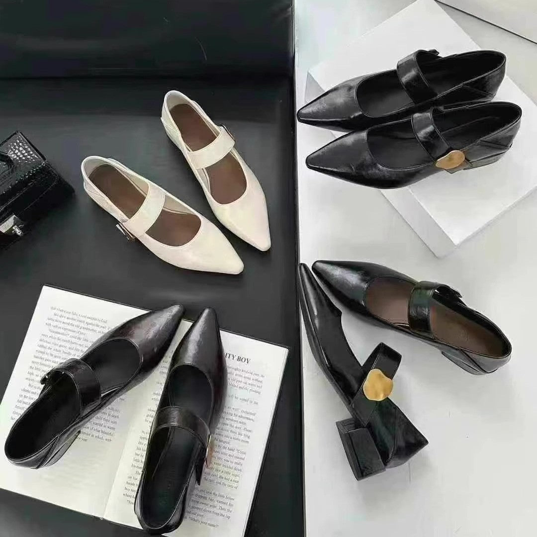 Damen elegante Slingback-Pumps mit dekorativem Riemchen Drune