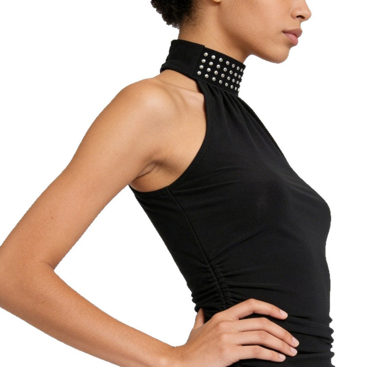Damen Hochgeschlossenes Top mit Rüschendetails Drune