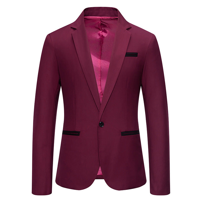 Herren eleganter Blazer mit modischem Schnitt und feinen Akzenten Drune