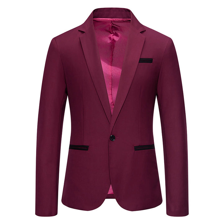 Herren eleganter Blazer mit modischem Schnitt und feinen Akzenten Drune