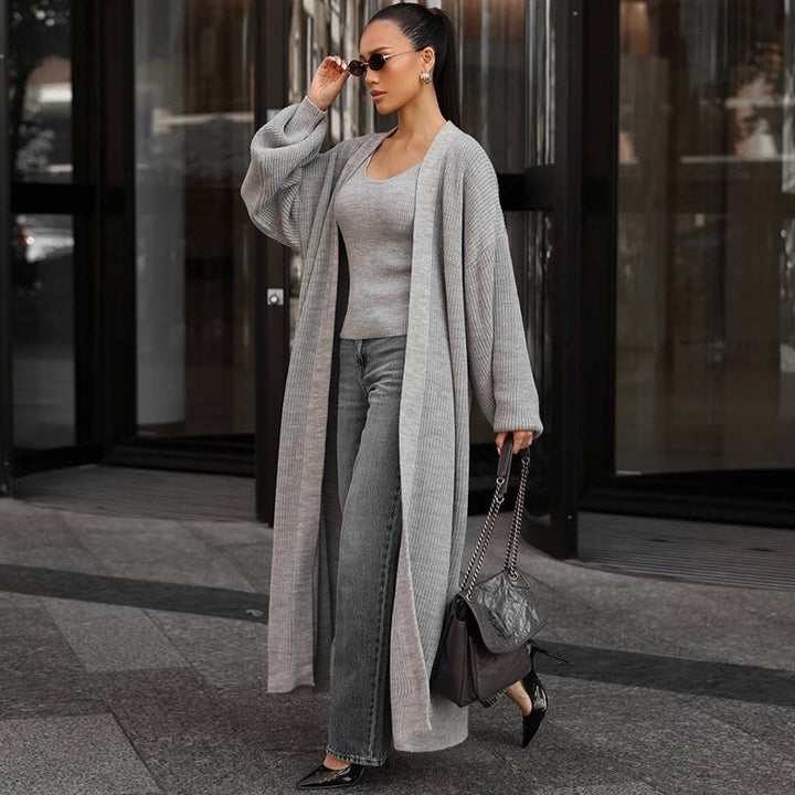Damen lässiger Strickmantel Drune