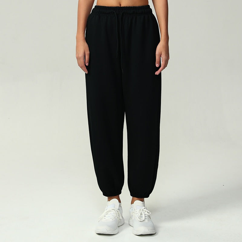 Damen nan atmungsaktive Performance-Joggerhose mit hohem Komfortbund, verstellbarem Kordelzug und elastischen Schlauchbündchen Drune