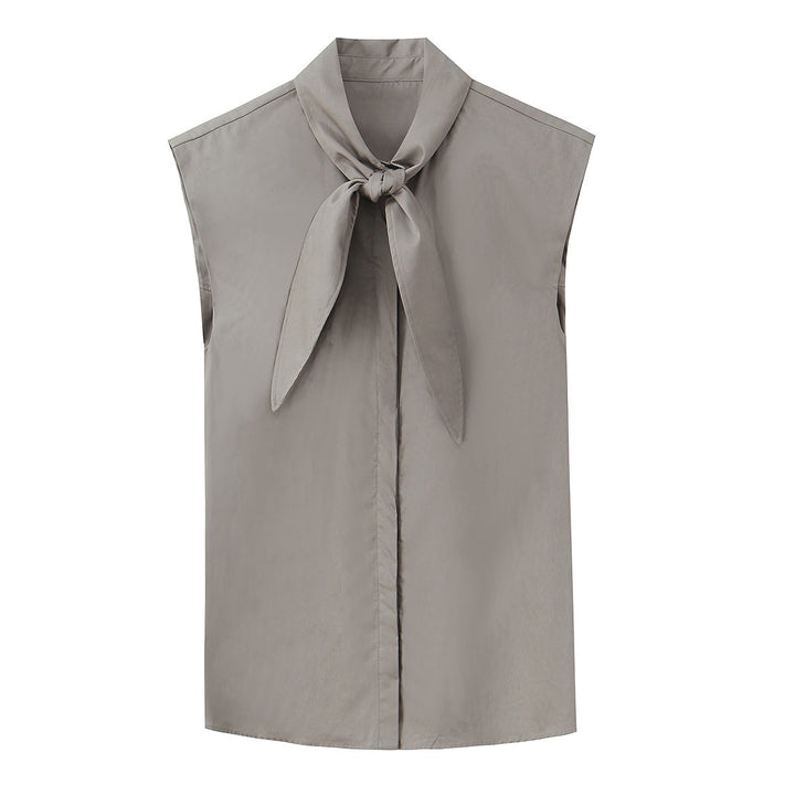 Damenbluse mit Schleifenkragen Drune