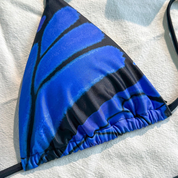 Damen Triangel-Bikini-Set mit verstellbaren Bändern und aufregendem Mustermix Drune