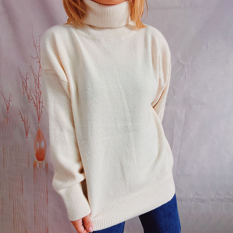 Drune | Weicher Pullover Aus Einfarbigem Strick