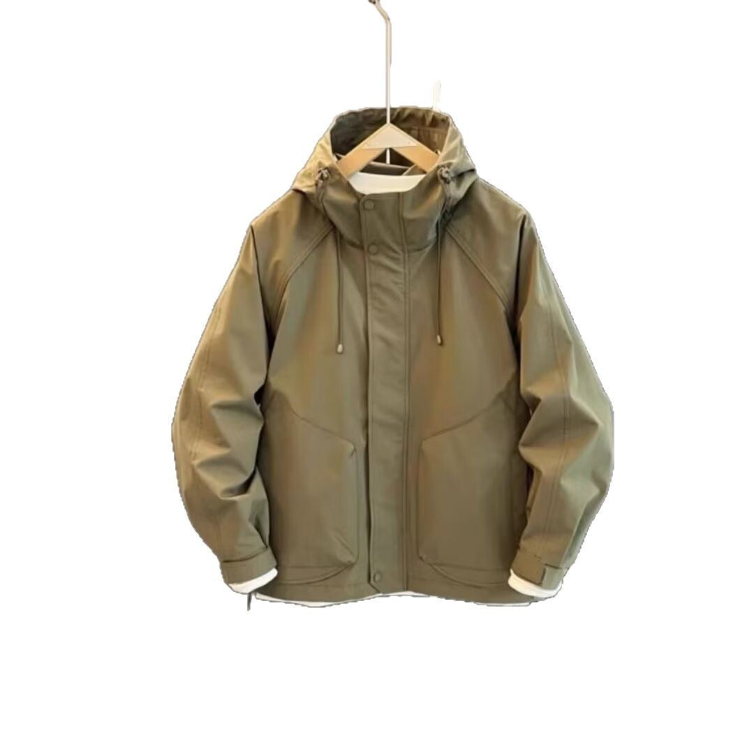 Herren technische Wetterjacke mit verstellbarer Kapuze Drune