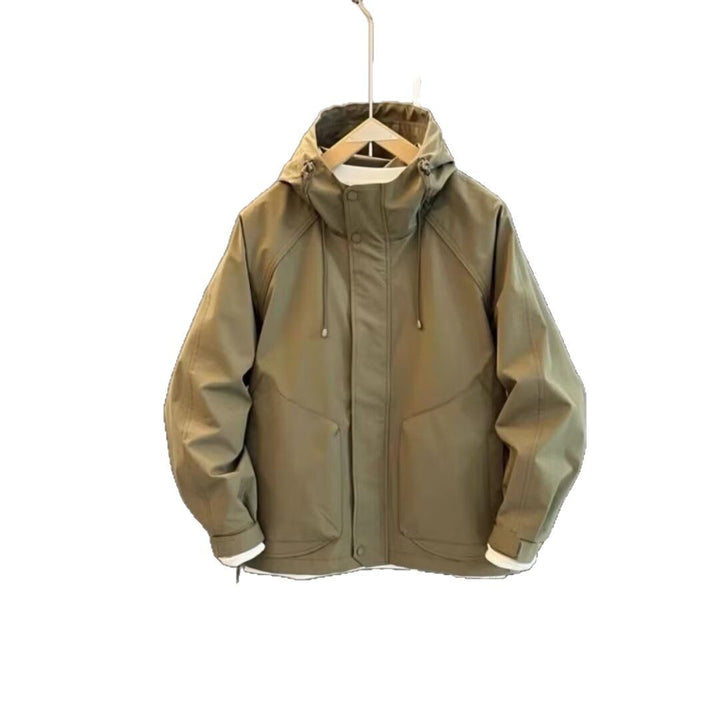 Herren technische Wetterjacke mit verstellbarer Kapuze Drune