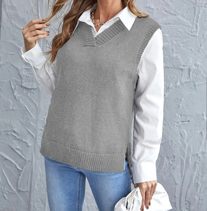 Damen lässiger Layering-Pullover Drune
