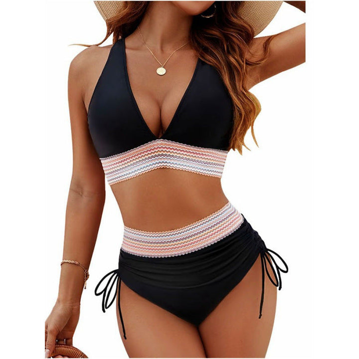 Damen Triangel-Bikini mit verstellbaren Riemen und moderner Rüschenoptik Drune