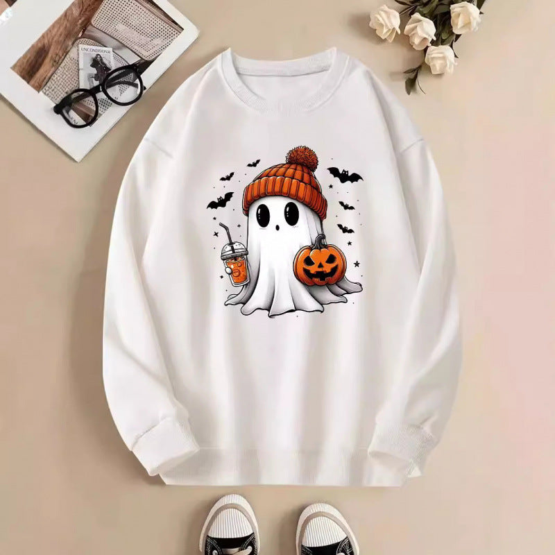 Damen Sweatshirt mit Halloween-Motiv Drune