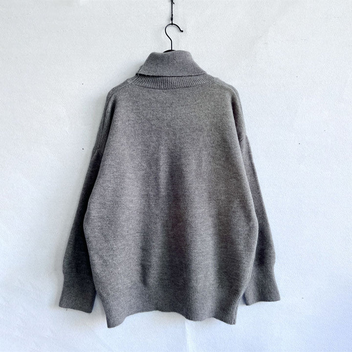 Drune | Weicher Pullover Aus Einfarbigem Strick