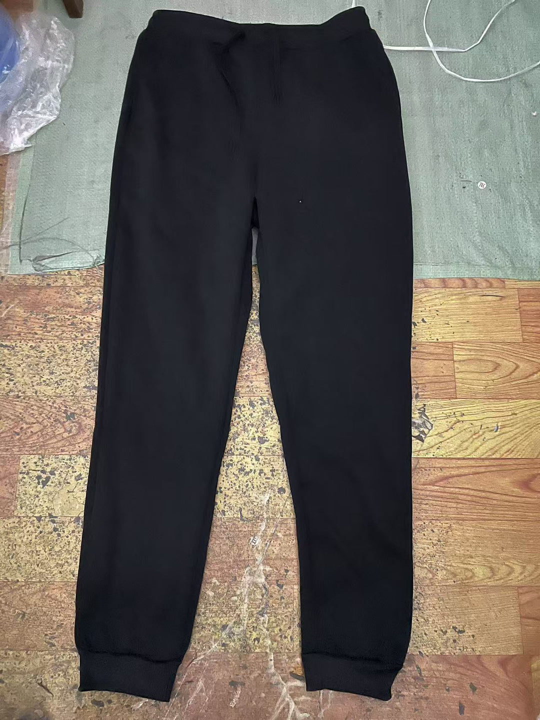 Damen nan schlanke hochgeschnittene Jogginghose mit Tunnelzug, Eingrifftaschen und Bündchen Drune