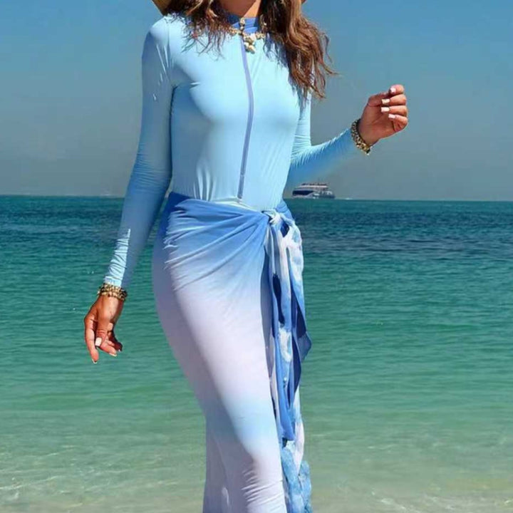 Damen Langärmliger Surfsuit mit Wickelrock Drune