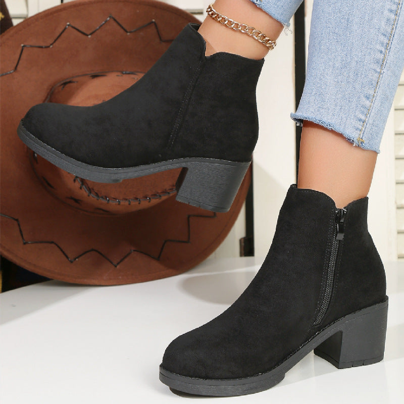 Drune | Stiefeletten Mit Blockabsatz