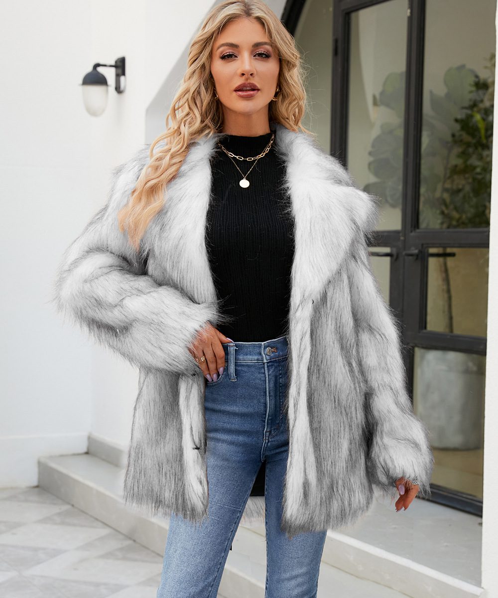 Drune | Kunstfellmantel - Luxuriöse Winterwärme - Weicher Polyester-Mix - Schicke Winteroberbekleidung