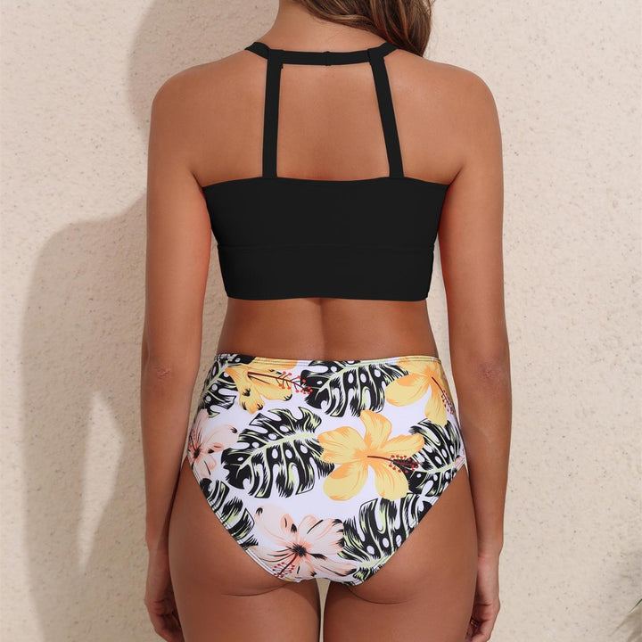 Damen Bikini-Set mit hohem Bund und sportlichem Oberteil Drune