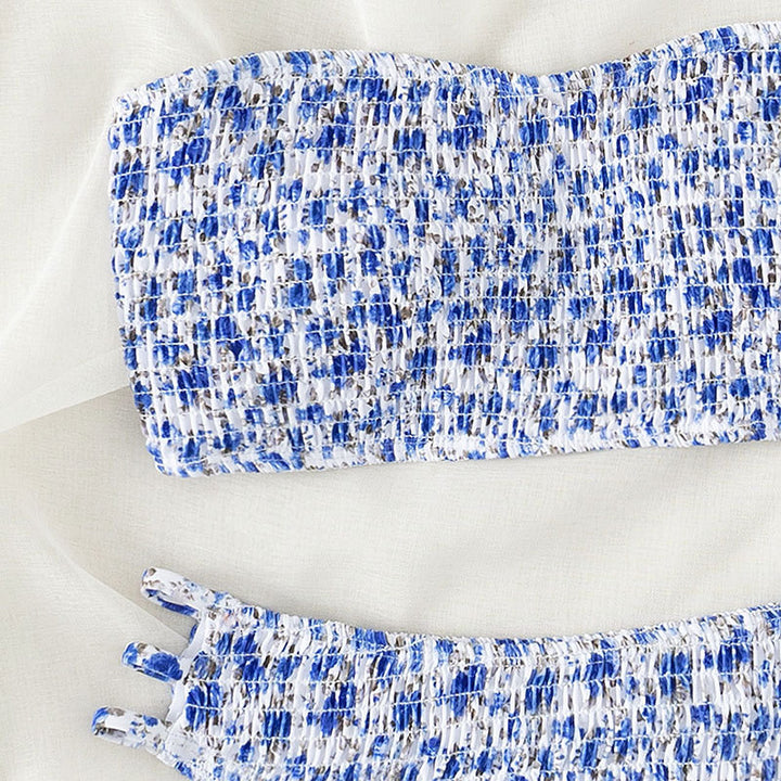 Damen Bandeau-Bikini mit modischem Knotendesign Drune