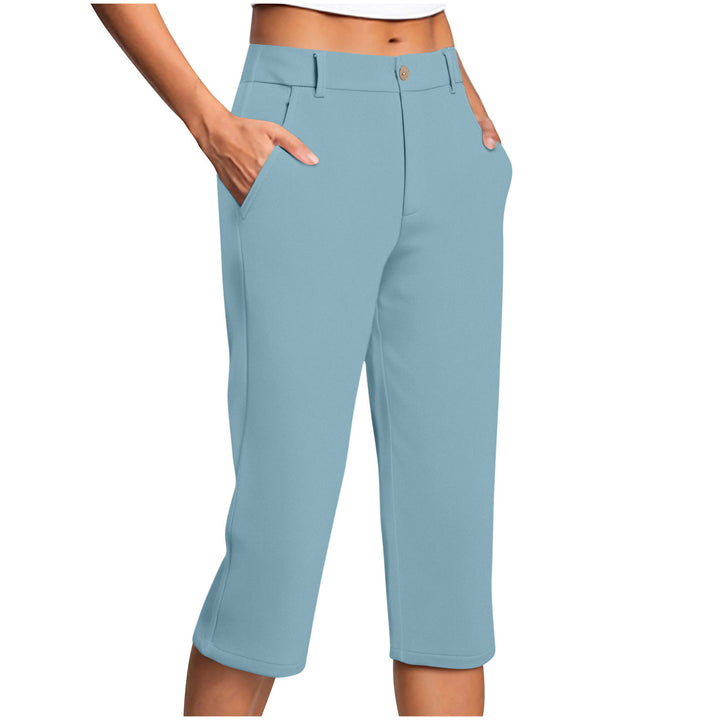 Damen Capri-Hose mit bequemer Passform und praktischen Taschen Drune
