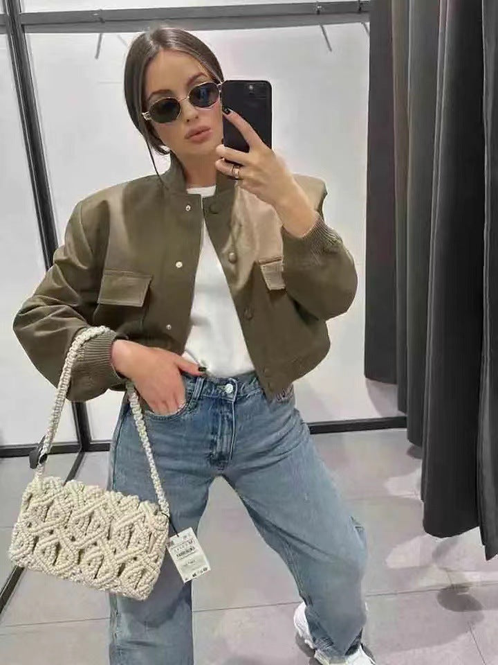 Damen modische Streetwear Jacke Drune