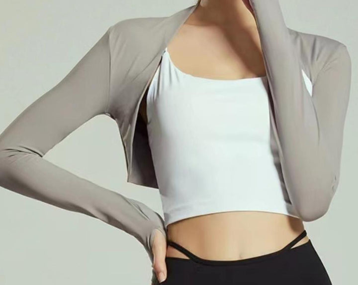 Damen elegante offene Strickjacke im sportlichen Stil Drune