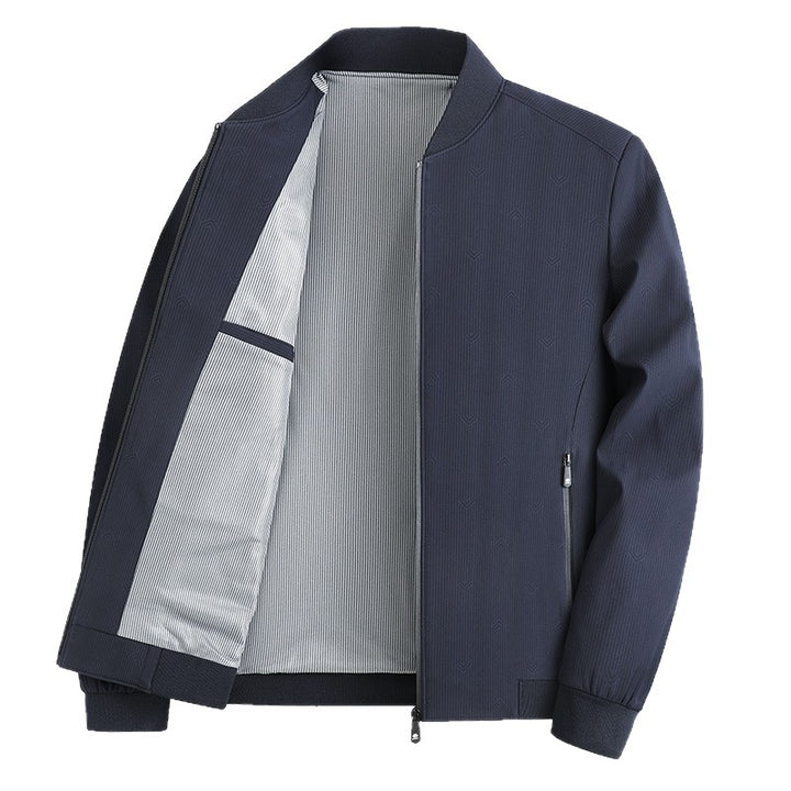 Herren leichte Übergangsjacke mit strukturiertem Design und funktionalen Reißverschlusstaschen Drune