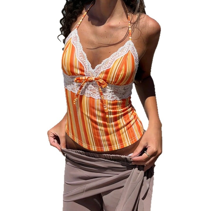 Damen Häkel-Details Strandtop Drune